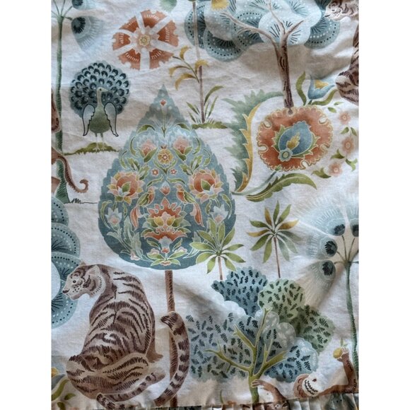 Cuddledown Jungle-Themed Pillow Sham Square With Ruffled Edges - Picture 3 of 8